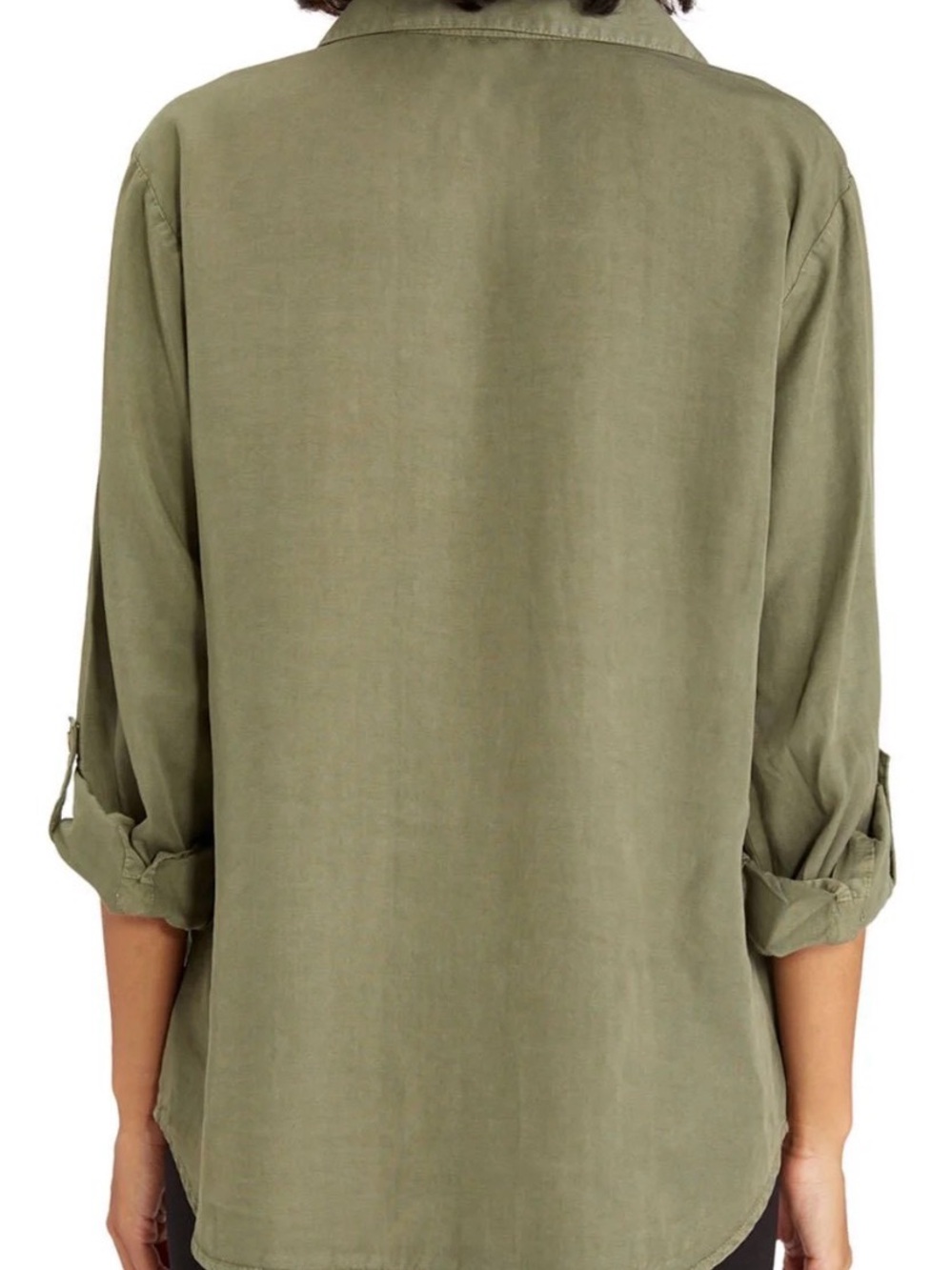 Social Standard By Sanctuary Tencel Button Down Utility Top - Picture 2 of 5